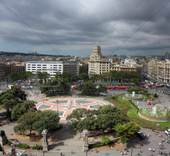 Catalonia Square panorama
