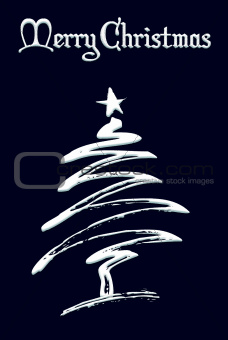Modern abstract Christmas tree