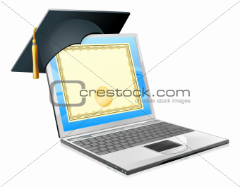Education laptop concept