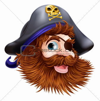 Pirate face illustration