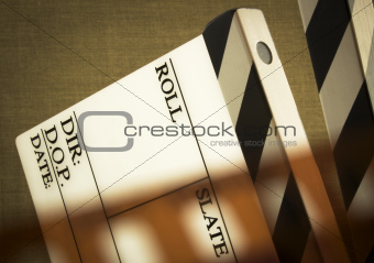 clapboard and tape