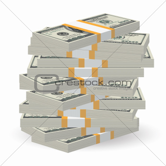 Banknotes stack