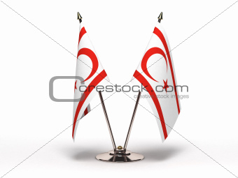 Miniature Flag of Northern Cyprus (Isolated)