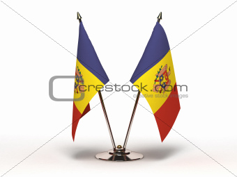 Miniature Flag of Moldova (Isolated)