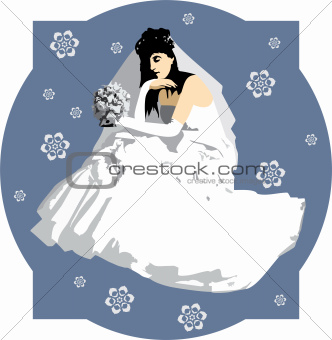 bride with a bouquet of flowers