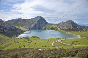Enol lake in Asturias