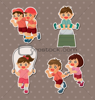 student sport game stickers