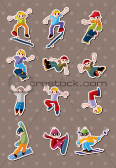 extreme sport stickers