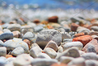 Stones on the shore