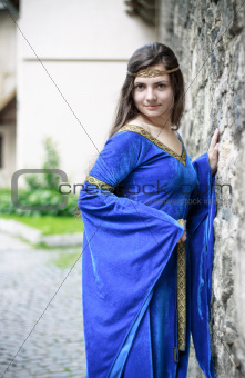 medieval princess on street