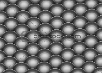 isometric 3d render of silver chrome balls