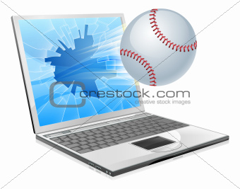 Baseball ball laptop