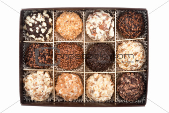 Handmade chocolates box 