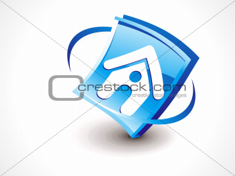 abstract glossy home icon button