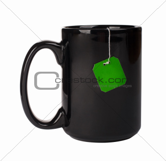 Tea cup with teabag