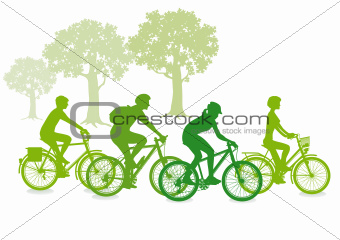 Cycling in the green