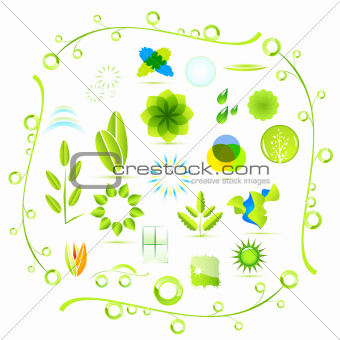 Vector eco nature icons