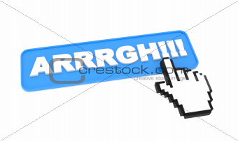 Web Button "ARRRGH!!!" on White Background
