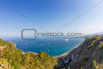 Sicilian seascape from Taormina