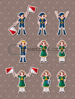 boy/girl scout stickers