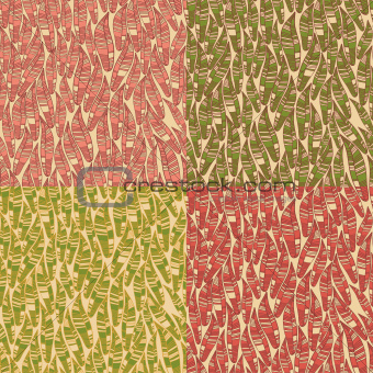 seamless pattern with falling leaves