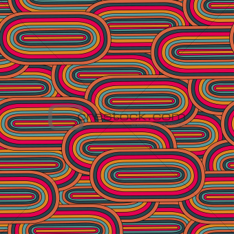 seamless  big oval pattern  in a retro style
