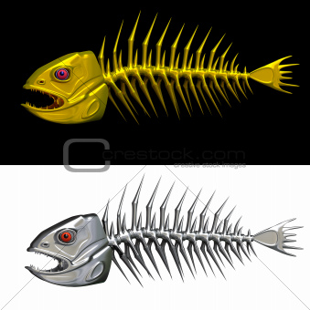 skeleton of a fish