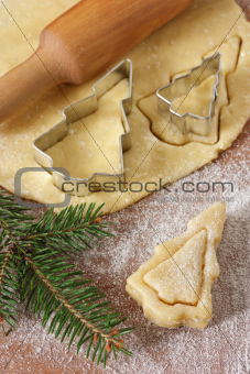 Christmas trees cookies.