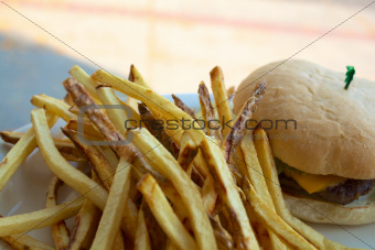French Fries before a Cheeseburger