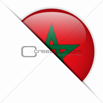 Morocco Flag Glossy Button