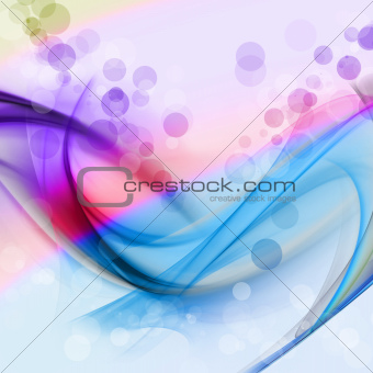 The gentle curve streaks, abstract Blue purple spots