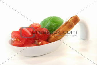 Grissini with Tomato and Basil