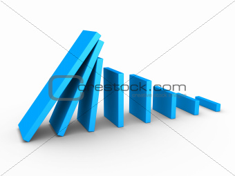 Graph descending and domino effect