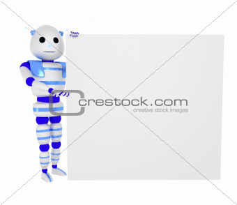 Robot with panel
