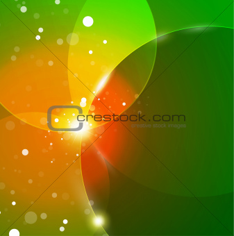 Green shiny abstract background