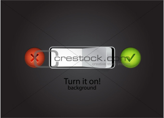 Turn on vector concept