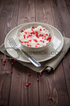 Rice with pomegranate