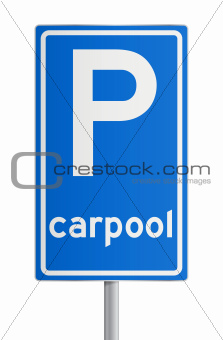 Carpool roadsign