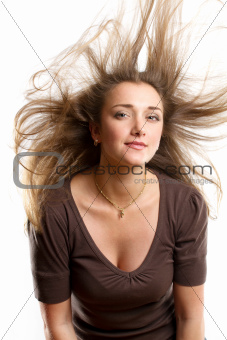 Woman With Wind in her Hair