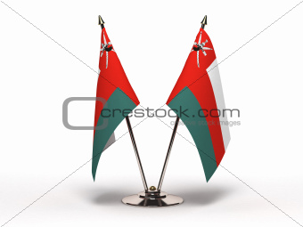 Miniature Flag of Oman (Isolated)