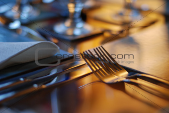 Table set for dining