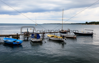 Fishing Boats in Porec, Croatia