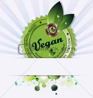 Vegan background illustration