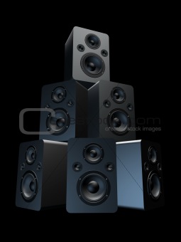big black speakers
