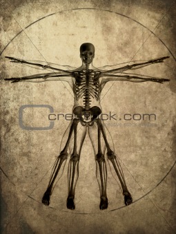 grunge skeleton