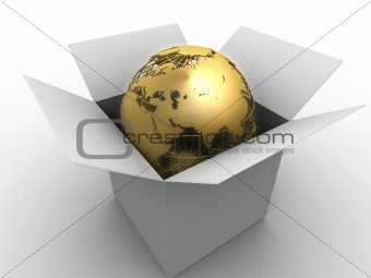 globe in a box