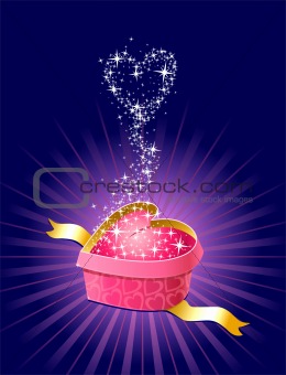  gift with love and magic / vector 