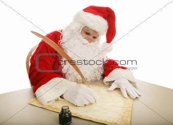 Santa Making His List