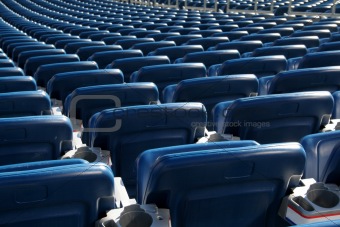 Blue Stadium Seats
