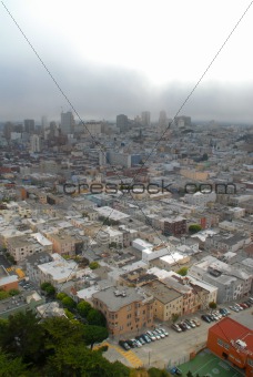 Aerial view of modern city. California, USA